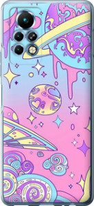 Чехол Розовая галактика для Infinix Note 11 Pro