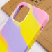 Купить Чехол Silicone case full Aquarelle для Apple iPhone 12 Pro / 12 (6.1") (Сиренево-желтый) на vchehle.ua