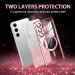 Фото TPU чохол Delight case with Magnetic Safe з захисними лінзами на камеру на Samsung Galaxy S23 FE (Рожевий / Rose Gold) на vchehle.ua