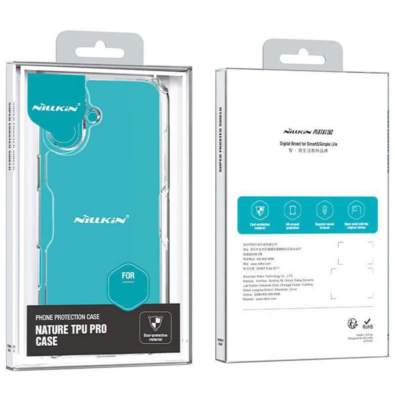 Заказать TPU чехол Nillkin Nature Pro Series для Apple iPhone 17 (6.3") (Бесцветный (прозрачный)) на vchehle.ua