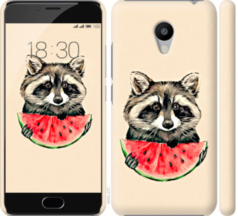 

Чехол Енотик с арбузом для Meizu M3s 799852