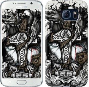 Чехол Тату Викинг для Samsung Galaxy S6 G920