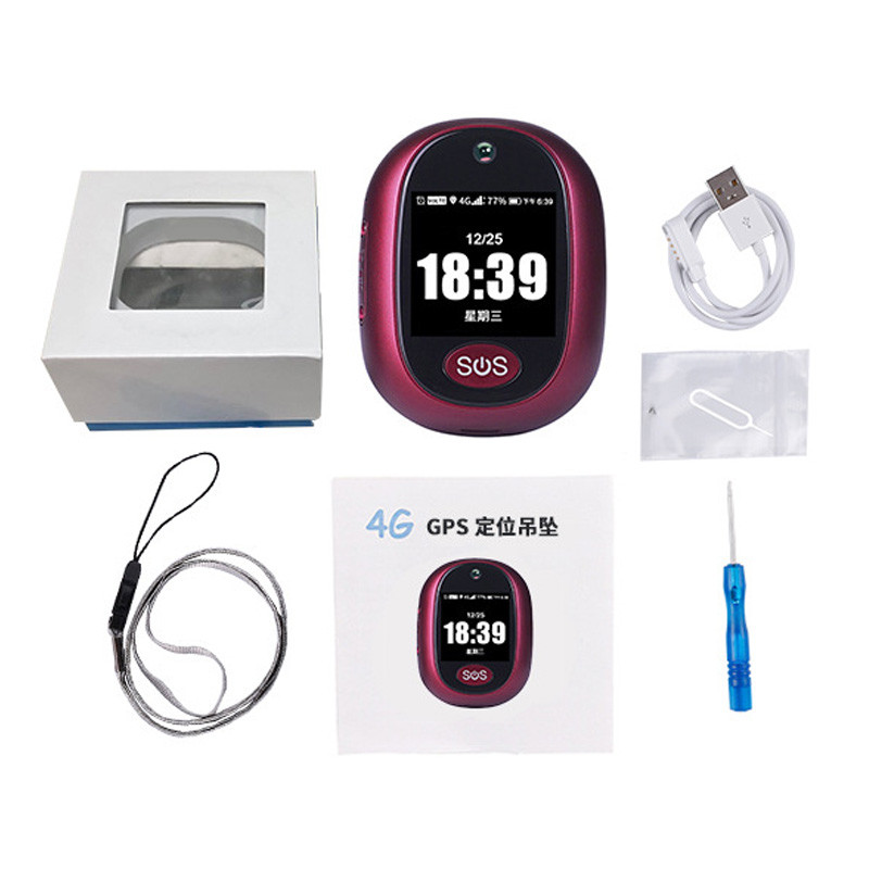 Трекер GPS V45 Tracker Pendant with display SIM (4GLTE with 2GGSM fallback) 600mAh (Red) в магазине vchehle.ua
