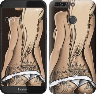 

Чехол Девушка с татуировкой для Huawei Honor V9 644436