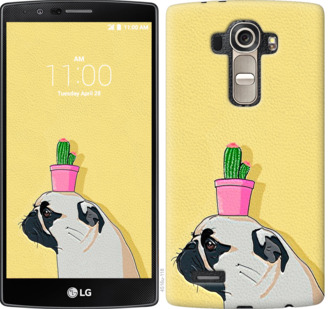 

Чехол Мопс с кактусом для LG G4 H815 795562