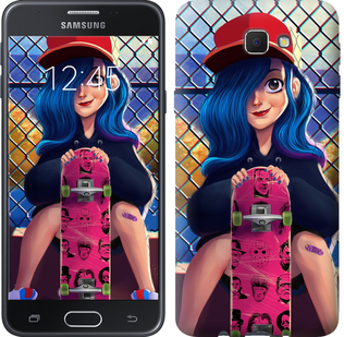 

Чохол Прикольна дівчинка зі скейтбордом на Samsung Galaxy J5 Prime 618121