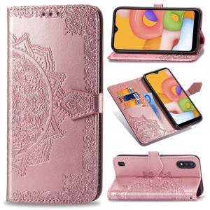 Кожаный чехол (книжка) Art Case с визитницей для Samsung Galaxy A01