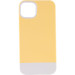 Чохол TPU+PC Bichromatic на Apple iPhone 12 Pro Max (6.7") (Creamy-yellow / White)