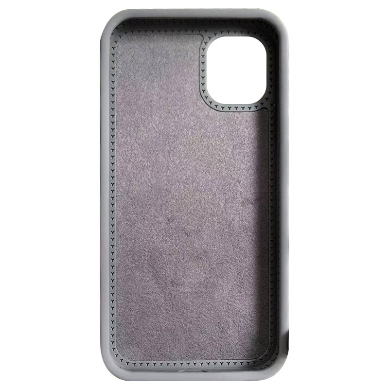 Фото Чохол Silicone Case Full Protective NO LOGO with Ring на Apple iPhone 12 Pro Max (6.7") (Grey) на vchehle.ua