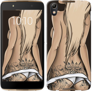 

Чехол Девушка с татуировкой для Alcatel idol 4 658606