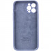 Чехол Silicone Case Full Camera Protective (AA) для Apple iPhone 12 Pro Max (6.7") (Серый / Lavender Gray) в магазине vchehle.ua