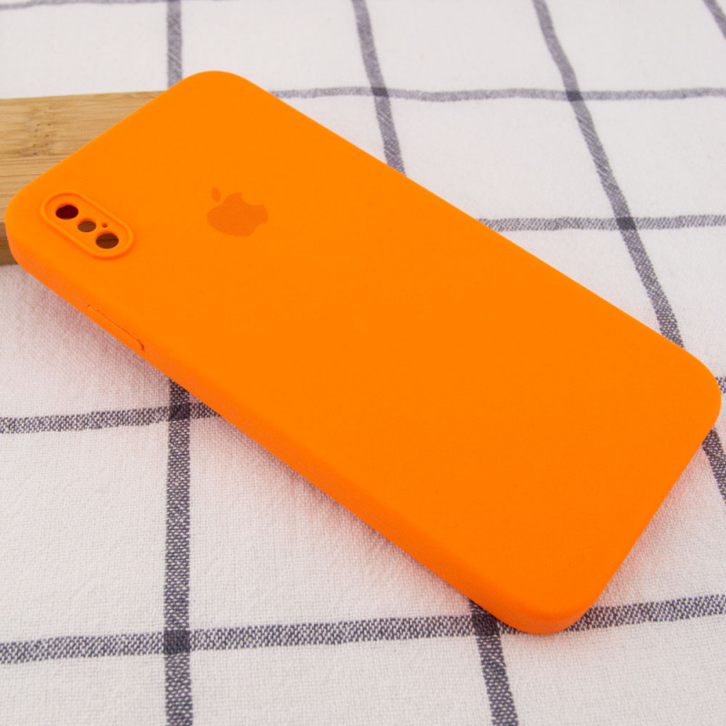 Купить Чехол Silicone Case Square Full Camera Protective (AA) для Apple iPhone XS / X (5.8") на vchehle.ua