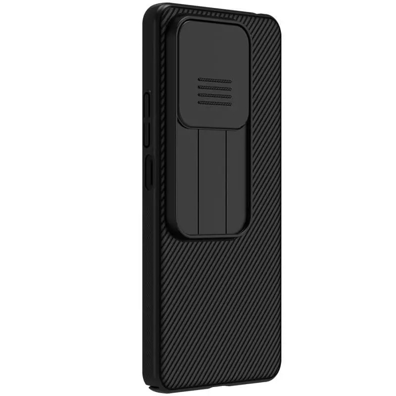 Фото Карбоновая накладка Nillkin Camshield (шторка на камеру) для Xiaomi Redmi Note 14 5G (Черный / Black) в магазине vchehle.ua