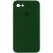 Чехол Silicone Case Square Full Camera Protective (AA) для Apple iPhone 6/6s (4.7") (Зеленый / Army green)