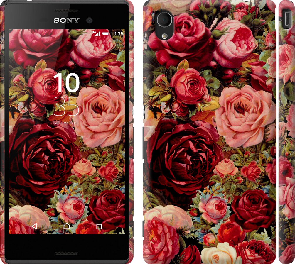 

Чехол Цветущие розы для Sony Xperia M4 Aqua E2312 235841