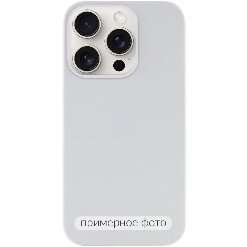 Чехол Silicone Case Full Protective (AA) NO LOGO для Apple iPhone 16e (6.1") (Белый / White)