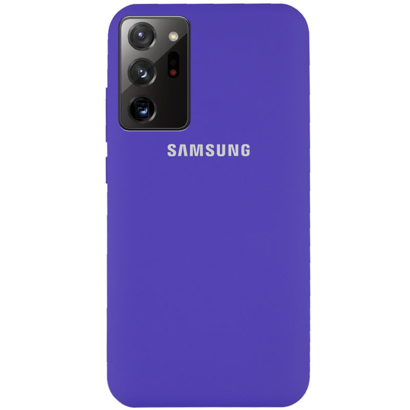 Чехол Silicone Cover Full Protective (AA) для Samsung Galaxy Note 20 Ultra (Фиолетовый / Purple)