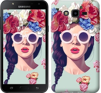 

Чехол Девушка с цветами для Samsung Galaxy J7 Neo J701F 679194