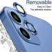Фото Захисне скло Metal Classic на камеру (в упак.) на Apple iPhone 12 / 12 mini / 11 (Синій / Blue) на vchehle.ua