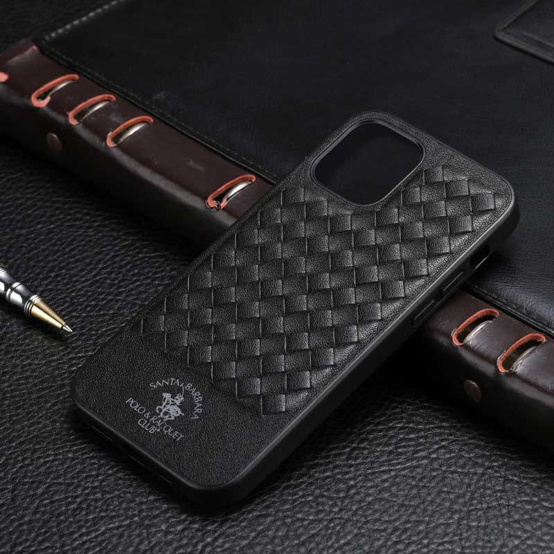 Фото Кожаный чехол Polo Santa Barbara для Apple iPhone 13 (6.1") (Black) на vchehle.ua