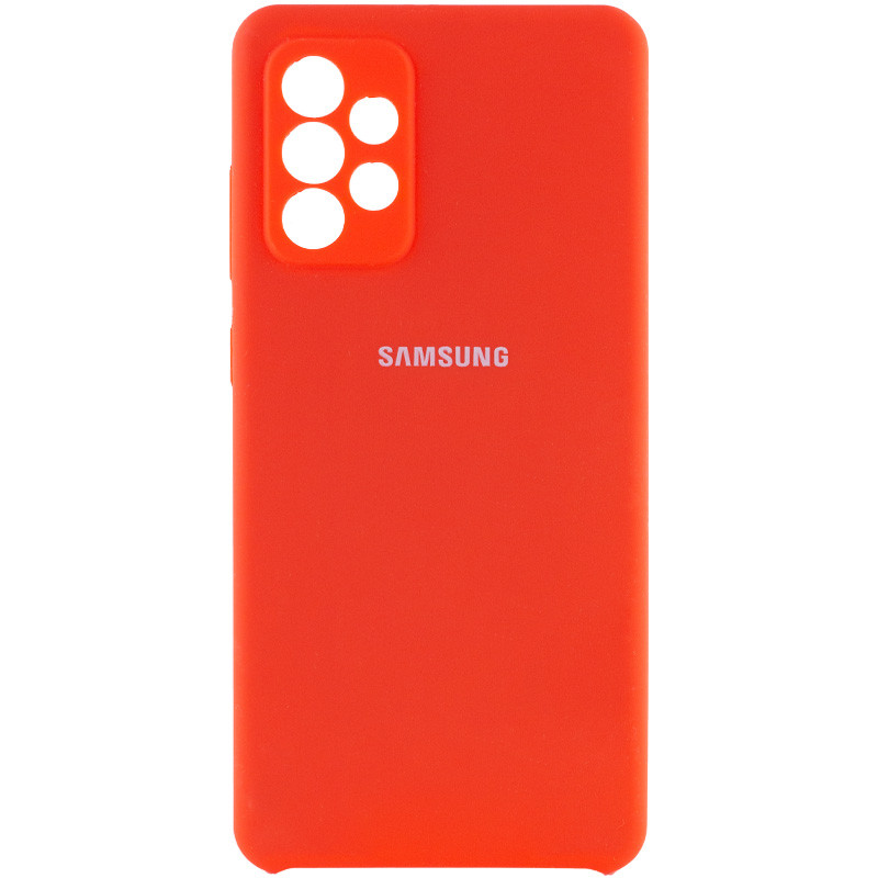 Чехол Silicone Cover Full Camera (AAA) для Samsung Galaxy A72 4G / A72 5G (Красный / Red)