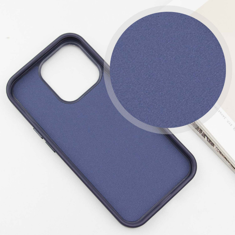 Фото Шкіряний чохол SnapCase with Magnetic Safe на Apple iPhone 16 Pro Max (6.9") (Dark Blue) в маназині vchehle.ua