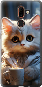 Чехол White cat для Nokia 7 Plus