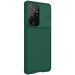 Купить Карбоновая накладка Nillkin Camshield (шторка на камеру) для Samsung Galaxy S21 Ultra (Зеленый / Dark Green) на vchehle.ua