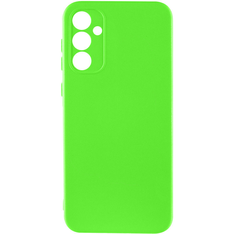 Чехол TPU GETMAN Liquid Silk Full Camera для Samsung Galaxy A35 (Салатовый / Neon Green)