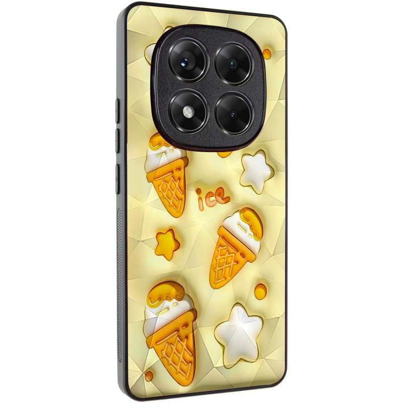 TPU+PC чохол Prisma Fluffie на Xiaomi Redmi Note 14 Pro 4G (Ice)