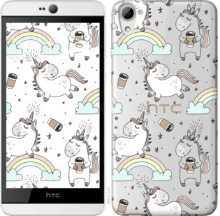 

Чехол Единорог и кофе для HTC Desire 826 dual sim 840754