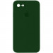 Чехол Silicone Case Square Full Camera Protective (AA) для Apple iPhone 7 / 8 / SE (2020) (4.7") (Зеленый / Army green)