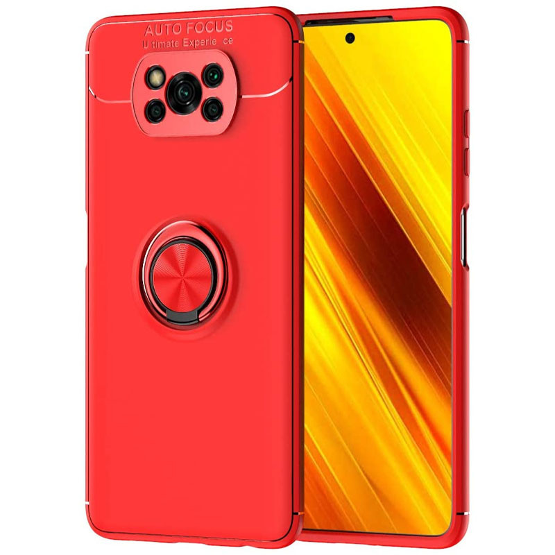 

TPU чохол Deen ColorRing під магнітний тримач (opp) для Xiaomi Poco X3 NFC (Червоний / Червоний) 1067094