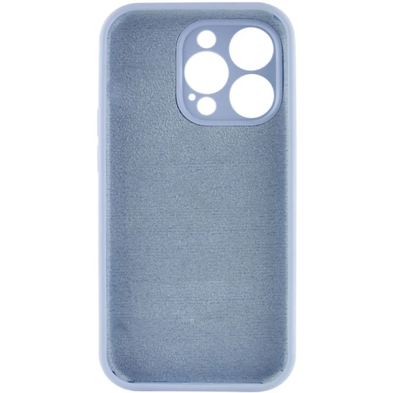Фото Чехол Silicone Case Full Camera Protective (AA) NO LOGO для Apple iPhone 16 Pro (6.3") (Голубой / Lilac Blue) на vchehle.ua