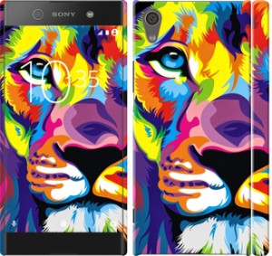 Чохол Різнобарвний лев для Sony Xperia XA1
