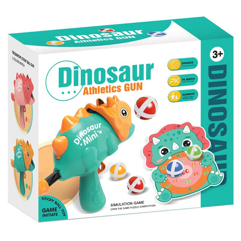 Заказать Интерактивная игра Dinosaur Athletics Gun на липучках + мишень (Green) на vchehle.ua