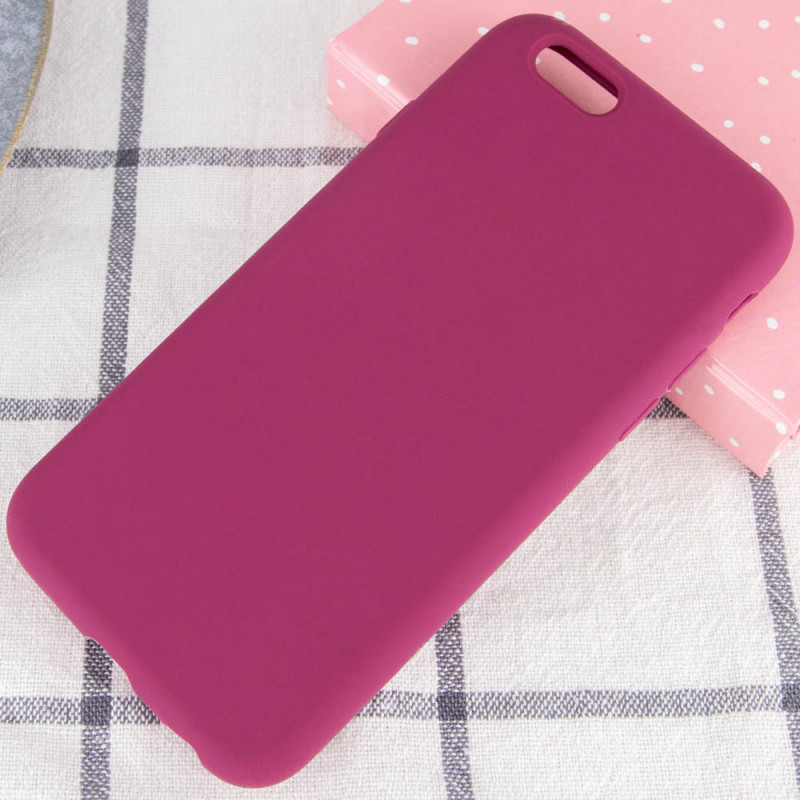 Фото Чохол Silicone Case Full Protective (AA) NO LOGO на Apple iPhone SE (2020) (Бордовий / Maroon) на vchehle.ua