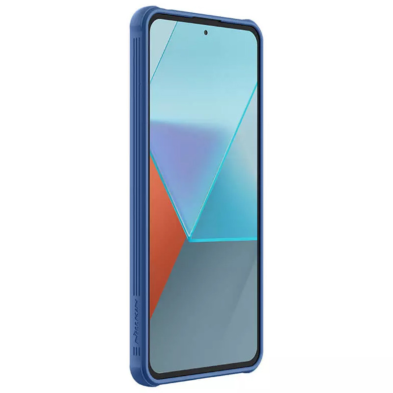 Карбоновая накладка Nillkin CamShield Pro для Xiaomi Poco X6 / Note 13 Pro 5G (Blue) в магазине vchehle.ua