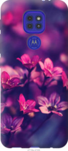 Чехол Пурпурные цветы для Motorola G9 Play
