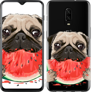 

Чохол Мопс і кавун на OnePlus 6T 844027