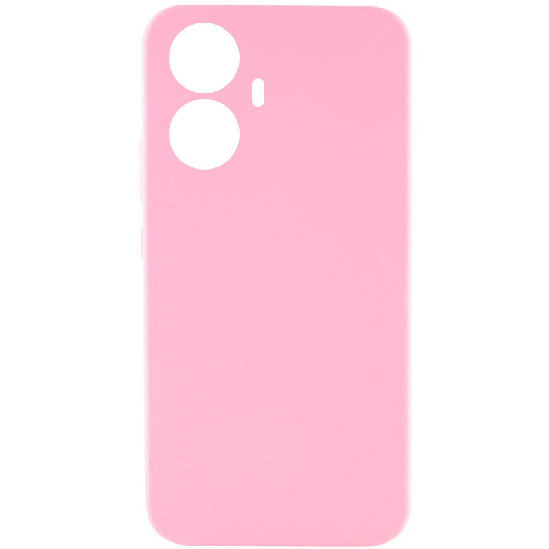 Чохол Silicone Cover Lakshmi Full Camera (AAA) на Realme 10 Pro+ (Рожевий / Light pink)