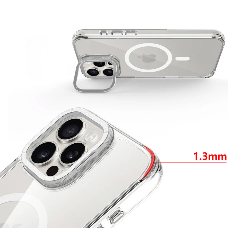 Фото Чохол TPU Space Case Apex with Magnetic Safe на Apple iPhone 13 Pro Max / 14 Pro Max (6.7") (Silver) в маназині vchehle.ua