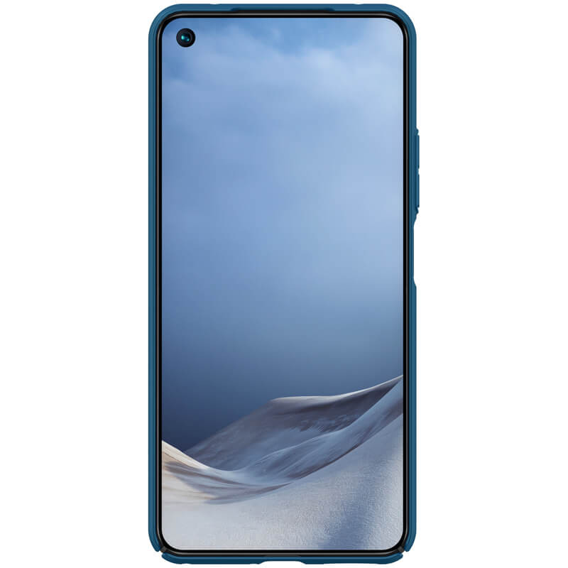 Фото Карбонова накладка Nillkin Camshield (шторка на камеру) на Xiaomi Mi 11 Lite (Синій / Blue) на vchehle.ua