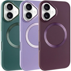 TPU чехол Bonbon Metal Style with Magnetic safe для Apple iPhone 16 (6.1")