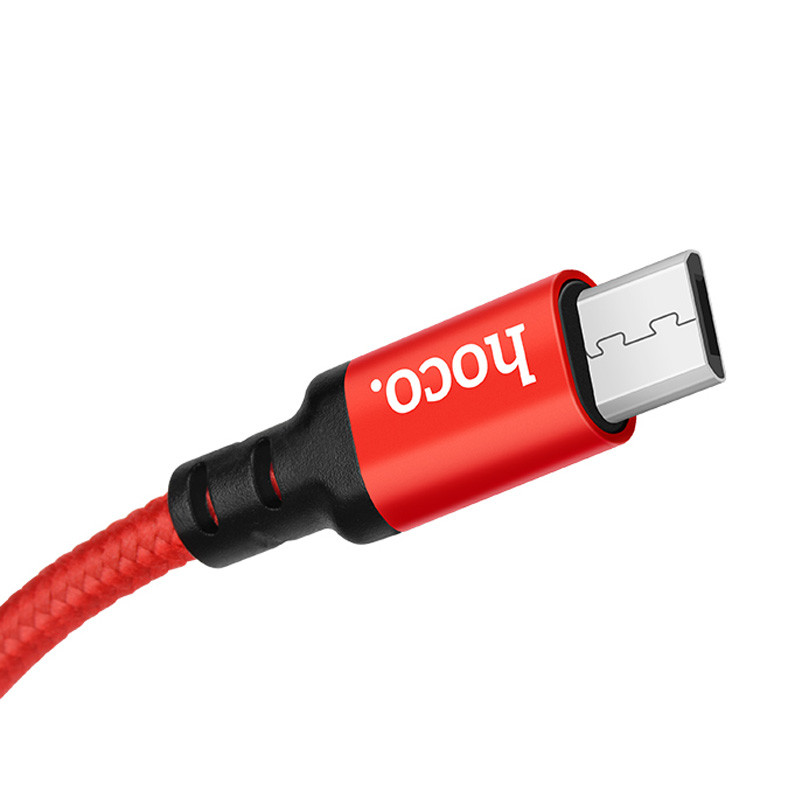 Дата кабель Hoco X14 Times Speed USB to MicroUSB (1m) (Червоний) в магазині vchehle.ua