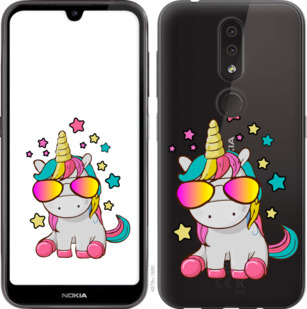 

Чехол Единорог в очках для Nokia 4.2 911998