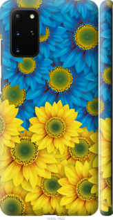 Чохол Жовто-блакитні квіти на Samsung Galaxy S20 Plus
