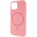 Чехол Silicone Case Full Protective (AA) NO LOGO with Magnetic Safe для Apple iPhone 11 (6.1") (Розовый / Light pink)