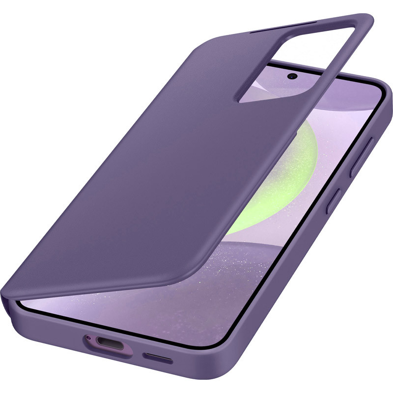 Smart View Wallet Case (AAA) на Samsung Galaxy S24+ (Purple) в магазині vchehle.ua