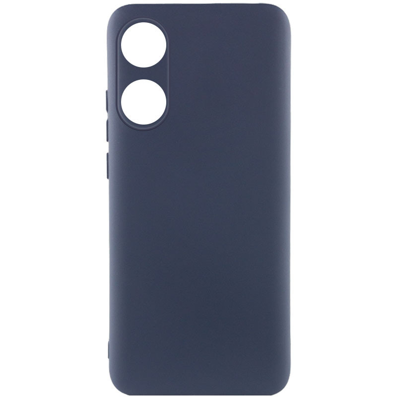 Чохол Silicone Cover Lakshmi Full Camera (AAA) на Oppo A78 4G (Темно-синій / Midnight blue)